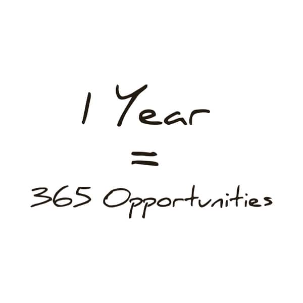 365 Opportunities In One Year Quote Vinyl Wall Art Overstock