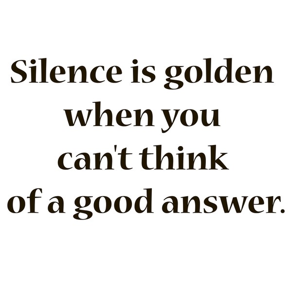 Shop Silence is Golden Quote Vinyl Wall Art - Free Shipping On Orders