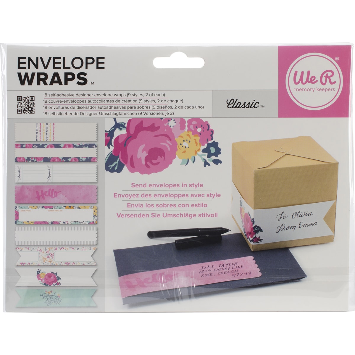 Self adhesive Envelope Wraps 18/pkg classic