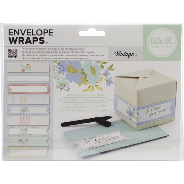 Self Adhesive Envelope Wraps 18/Pkg Vintage   16252257  