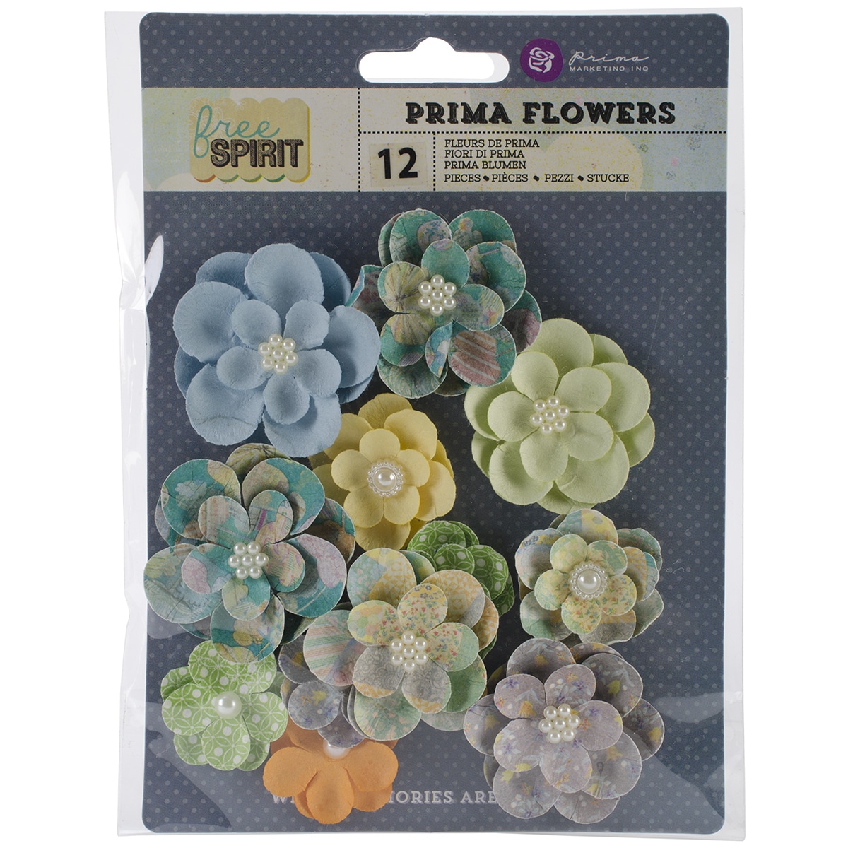 Free Spirit Flowers paper Far Out 1.25 To 1.75 12/pkg