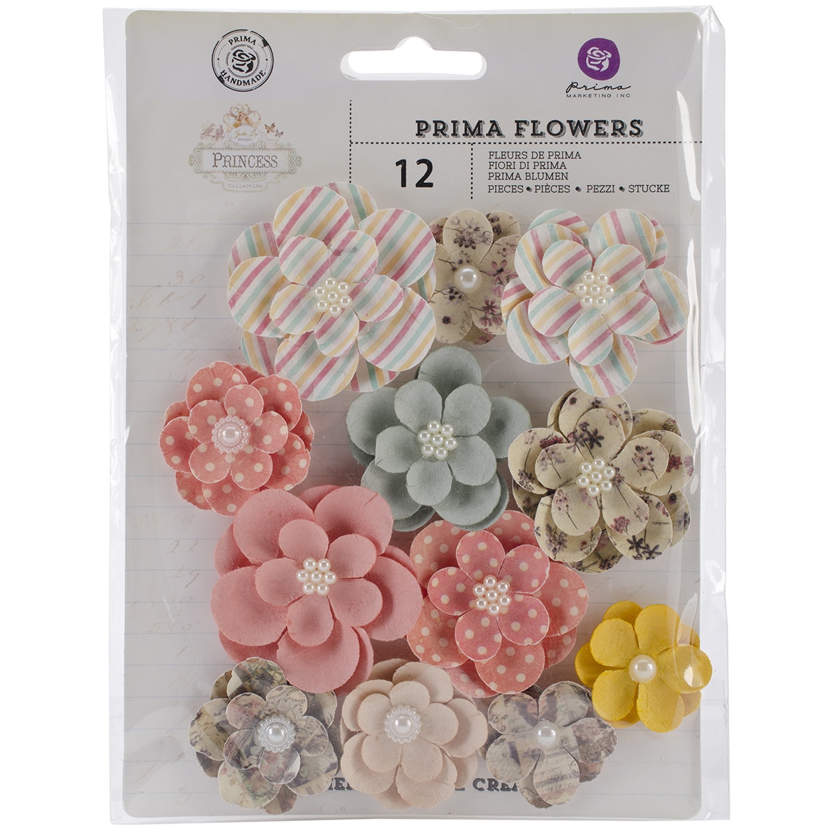 Princess Flowers paper Dreams Come True 1.25   1.75 12pkg