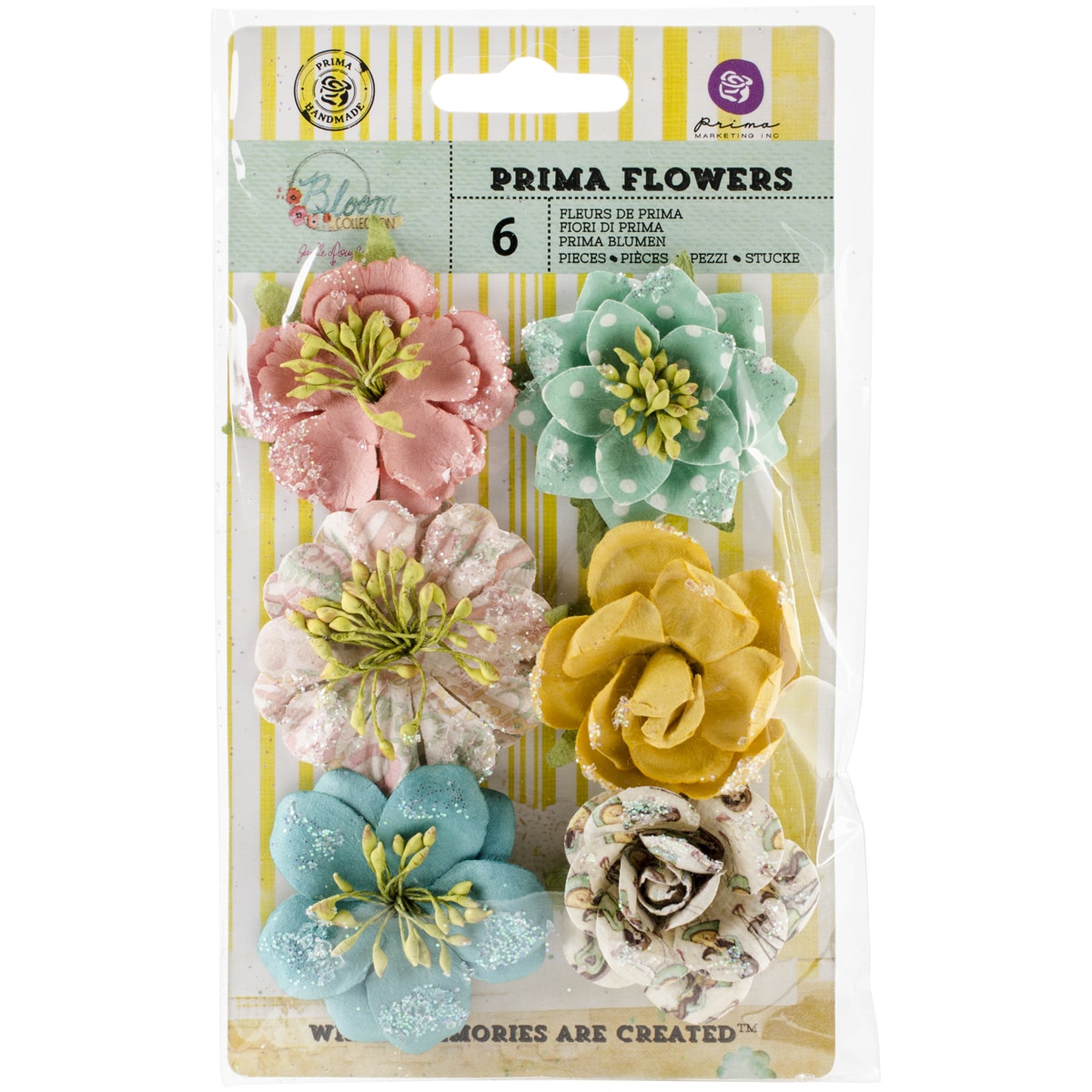 Bloom Flowers paper Hand Delivered 1.75 To 2 6/pkg