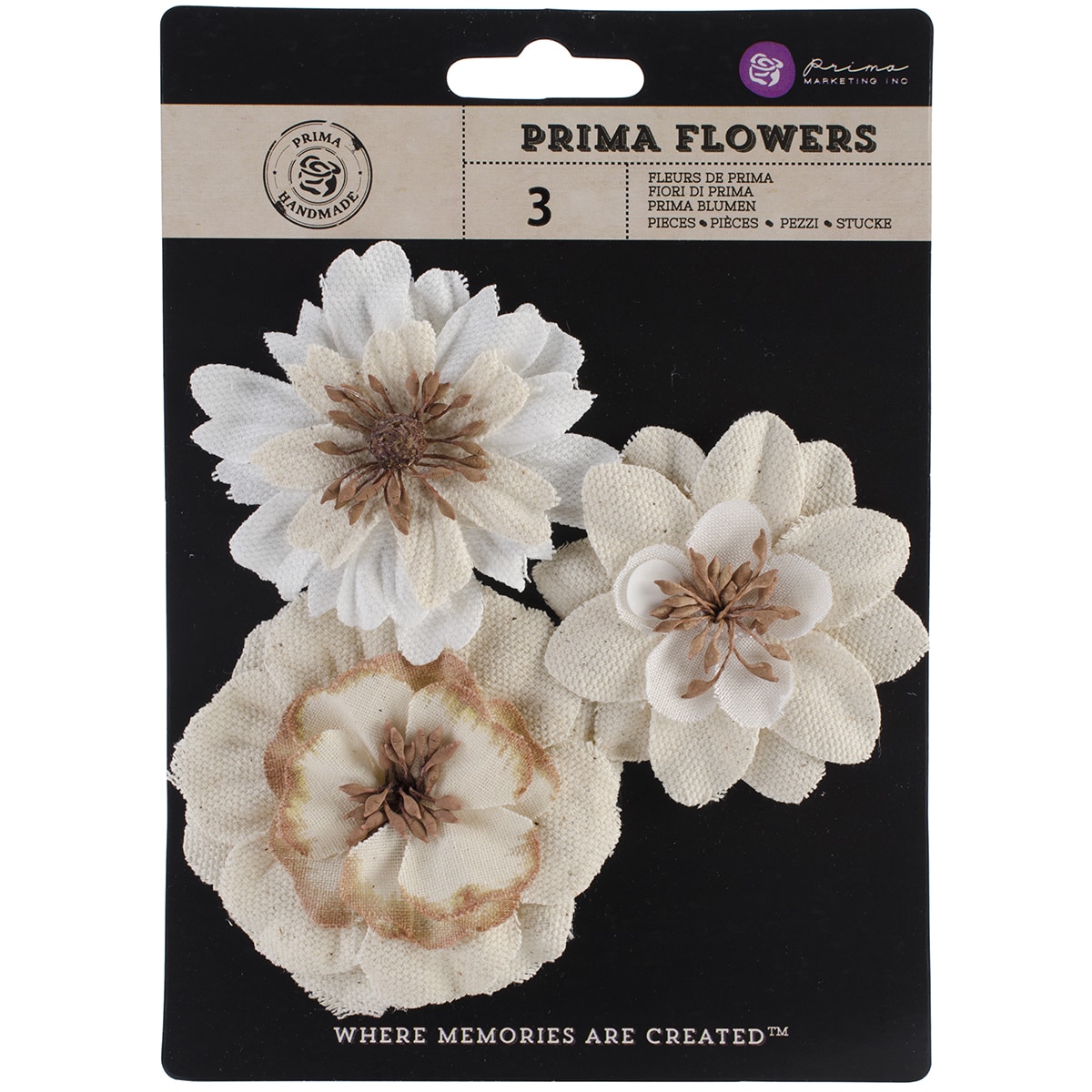 Jutes Burlap Flowers 2 To 2.75 jovial 3/pkg