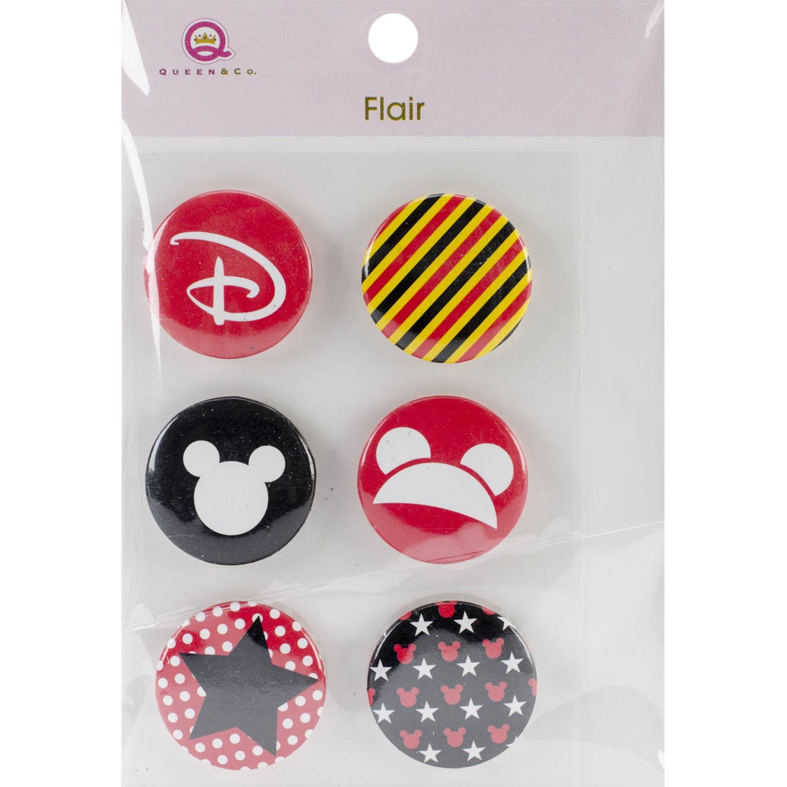 Magic Flair Self adhesive Tin Badges 6/pkg #1