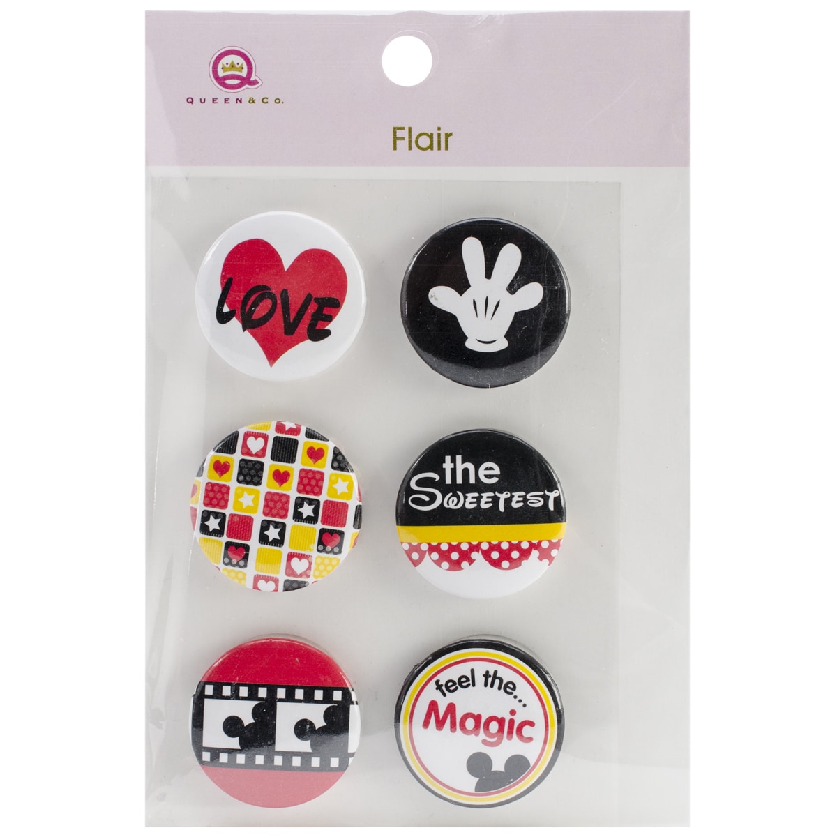 Magic Flair Self adhesive Tin Badges 6/pkg #2