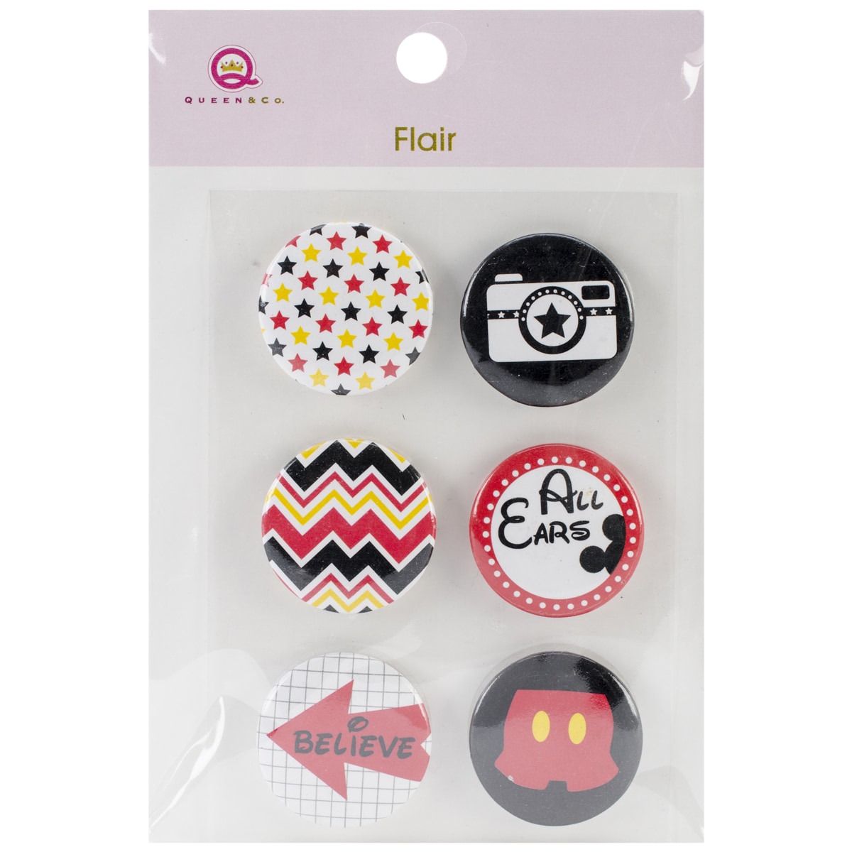 Magic Flair Self adhesive Tin Badges 6/pkg #3