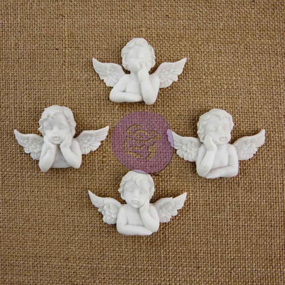 Resin Angel Embellishments style #2 4/pkg