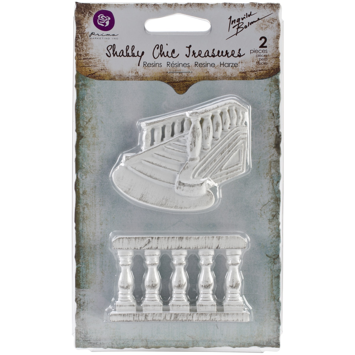 Shabby Chic Treasures Resin Embellishments railings 2/pkg