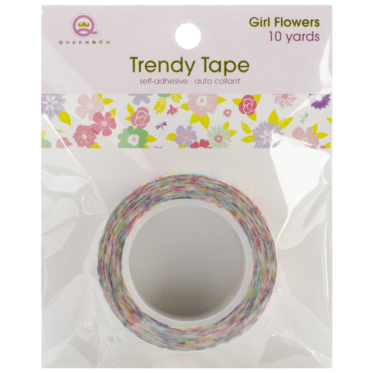 Girl Trendy Tape 15mm X 10yds flowers