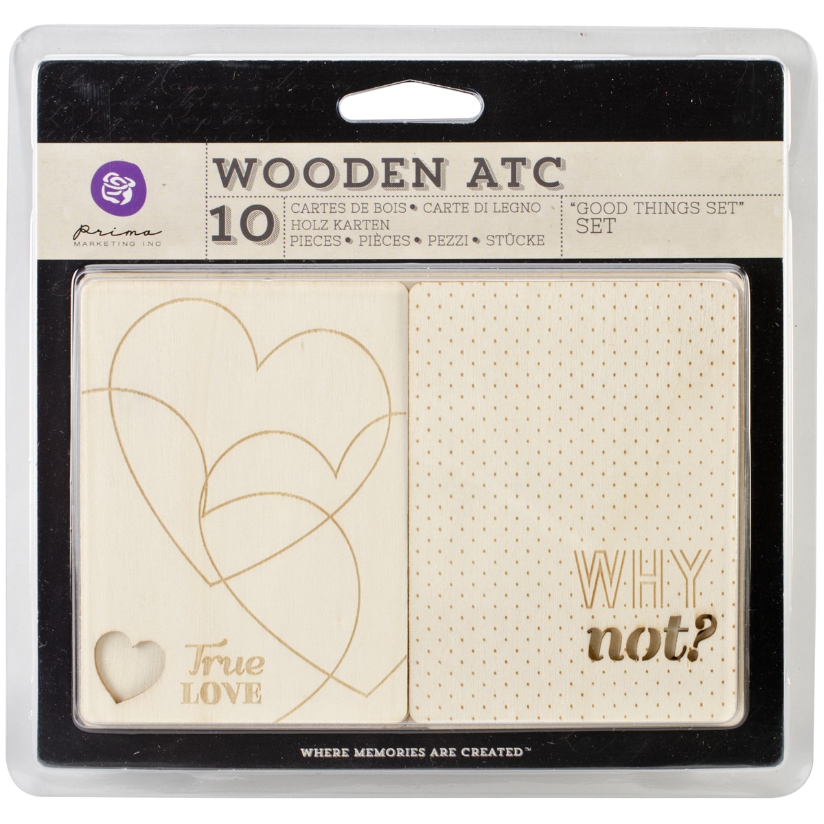 Wooden Atc Cards 10/pkg good Things