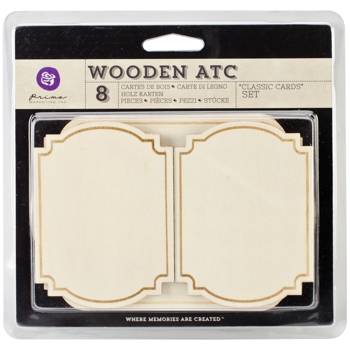 Wooden Atc Cards 10/pkg classic