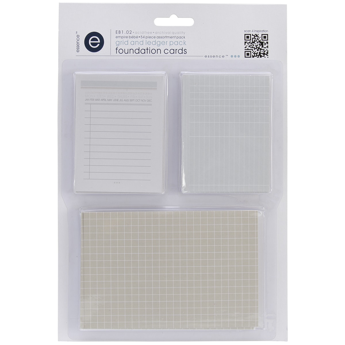 Empire Bebe Foundation Cards 54/pkg grids   Ledgers