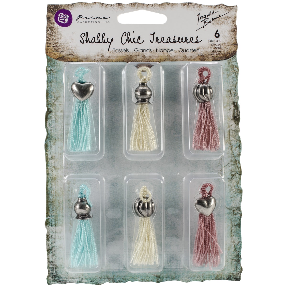 Shabby Chic Treasures Tassel Embellishments 6/pkg cute