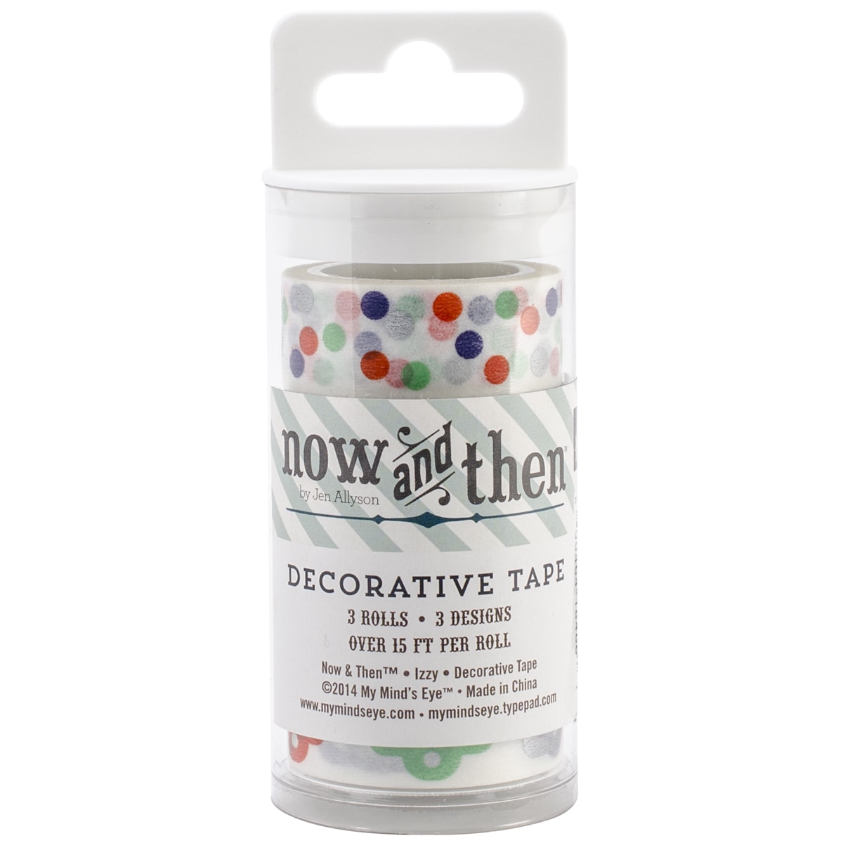 Now   Then Izzy Decorative Tape 3 Rolls/pkg