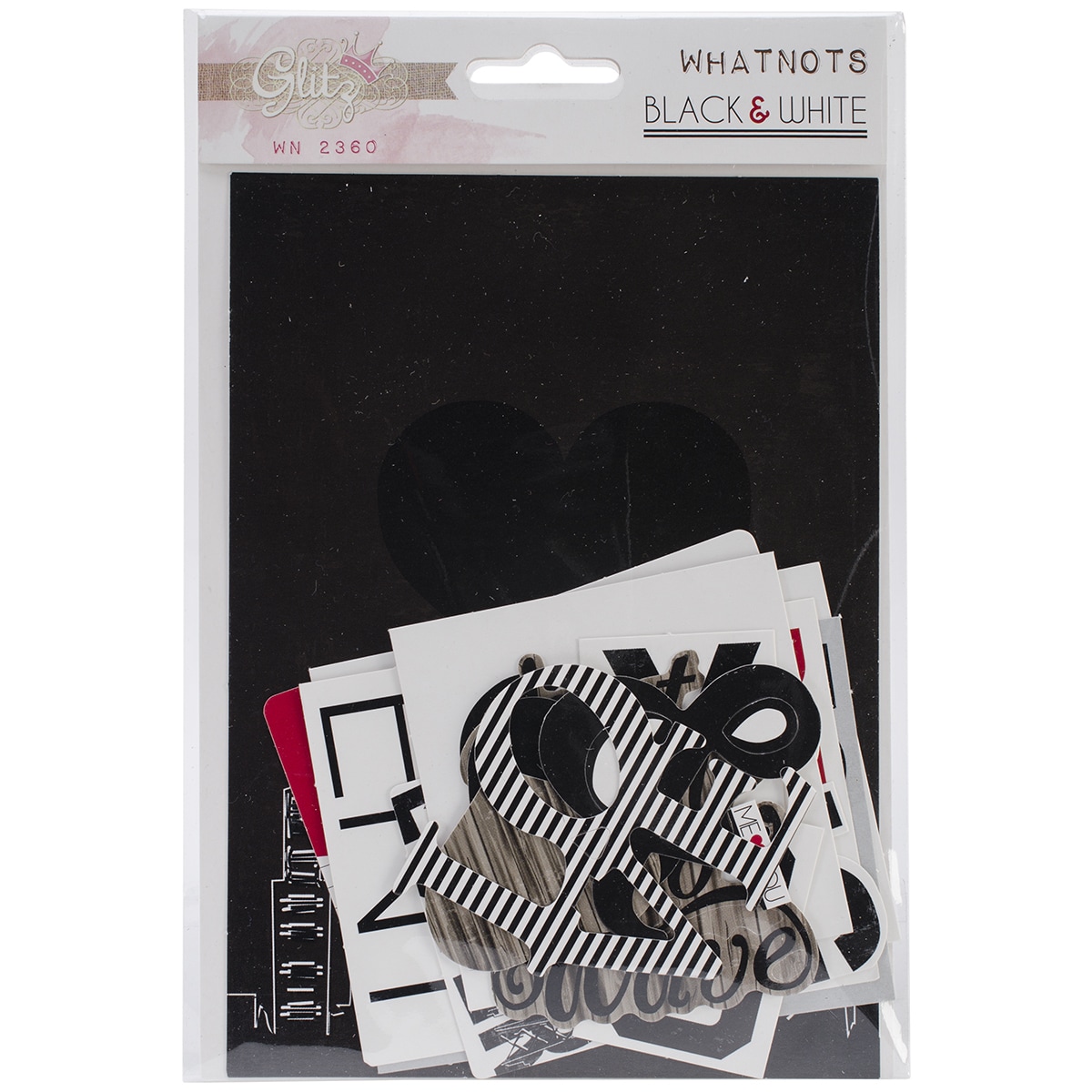 Black   White Whatnots Die cuts