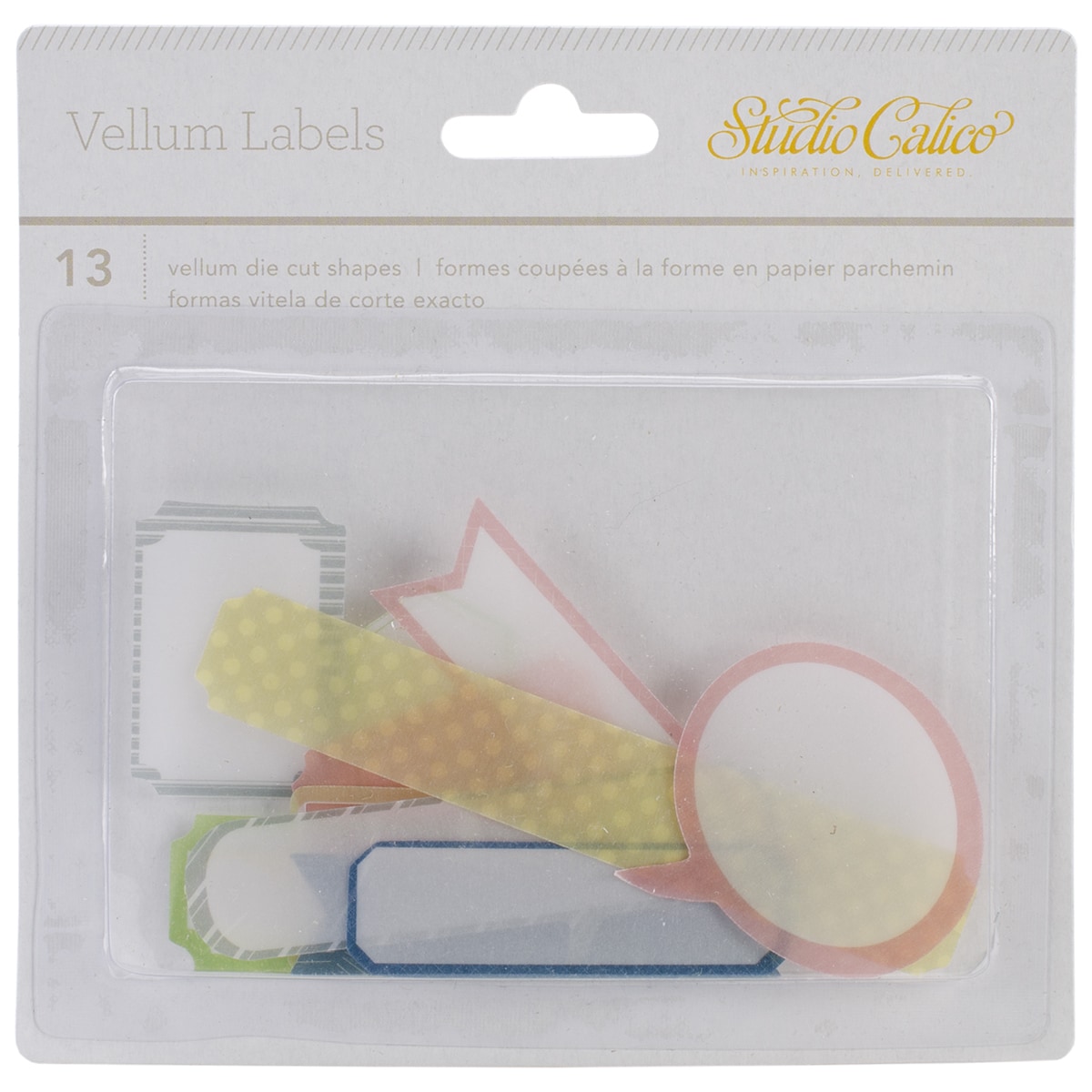 Lemonlush Die cut Vellum Labels 13/pkg