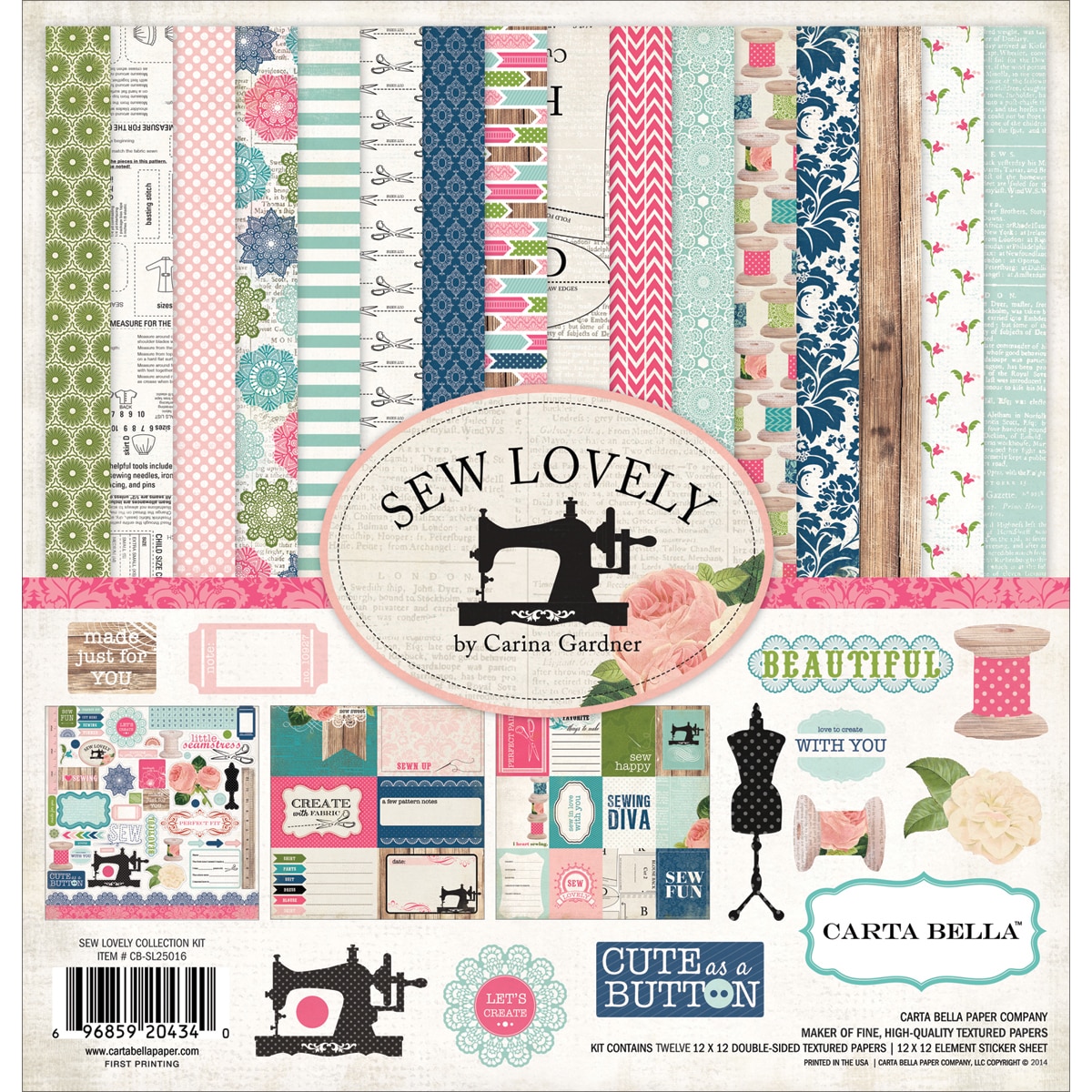 Sew Lovely Collection Kit 12inx12in