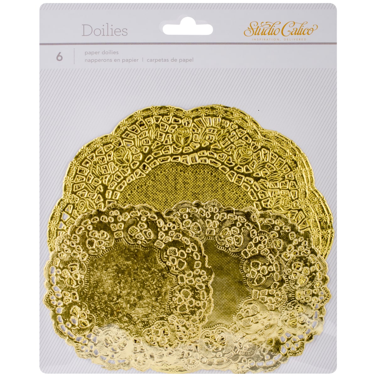 Lemonlush Paper Doilies 6/pkg gold