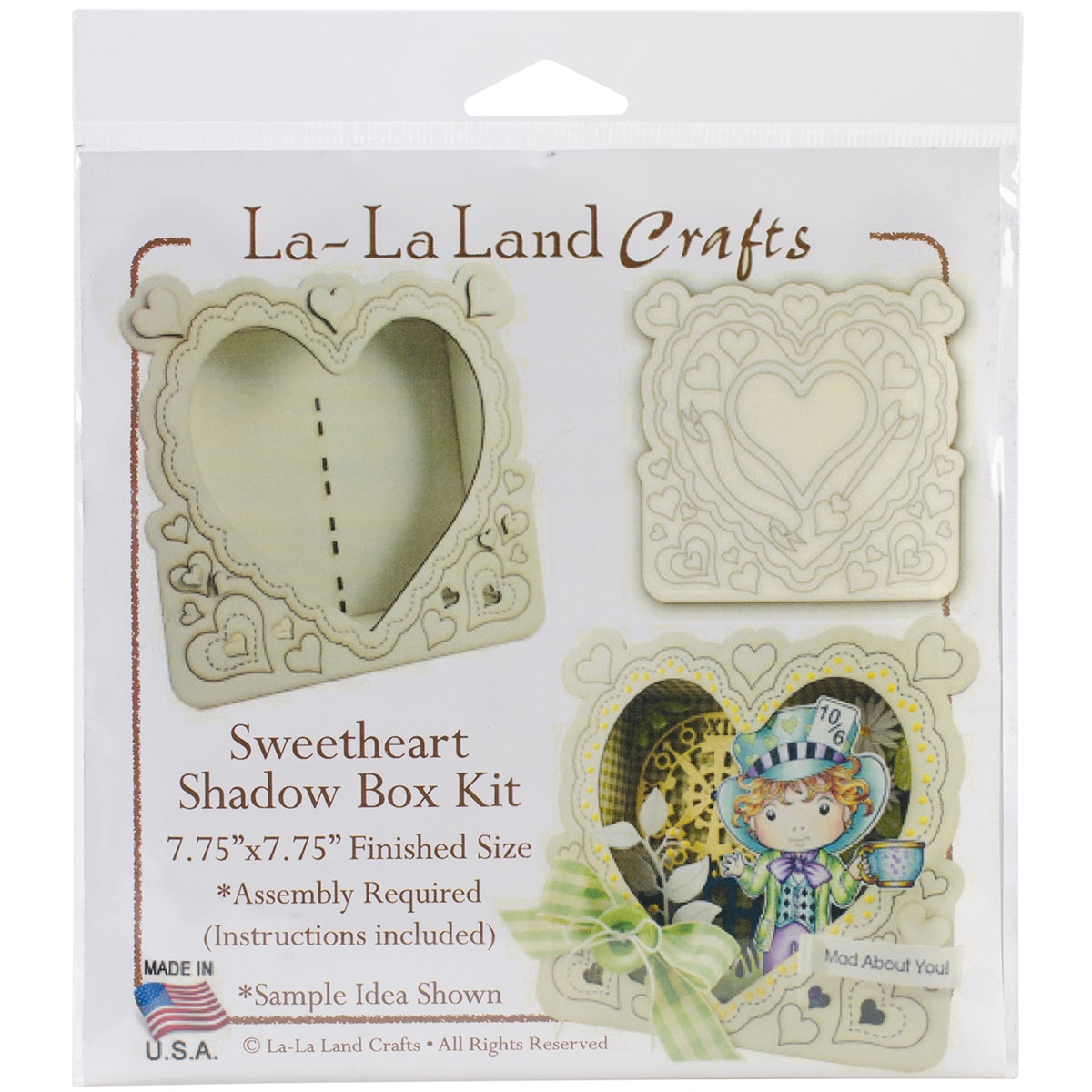 La la Land Shadow Box Kit 6.25x6.25 sweetheart