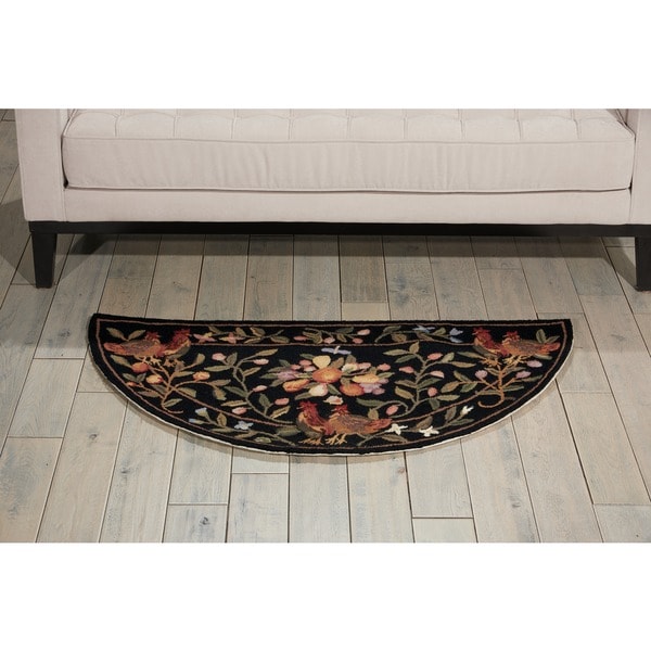Nourison Country Heritage Black Rug (2' x 4') - 2' x 4'. Opens flyout.