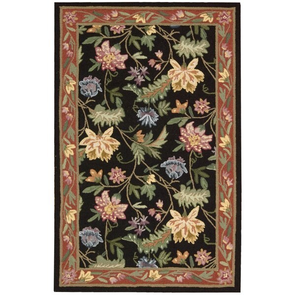 Nourison Country Heritage Black Rug - 1'9" x 2'9"