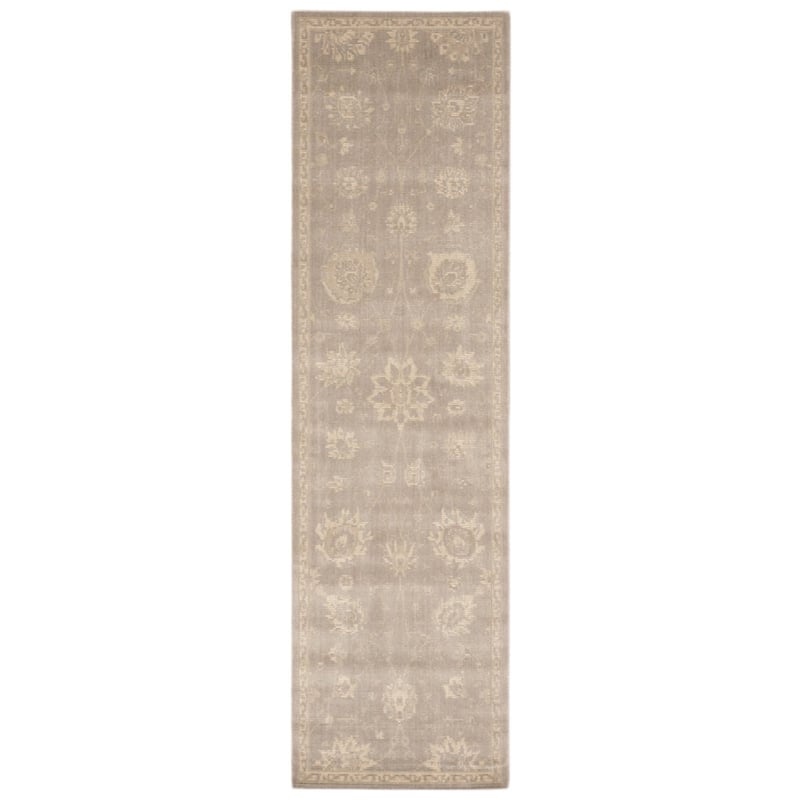 Nourison Luminance LUM06 Area Rug - 2' 3" x 8' - Light Grey