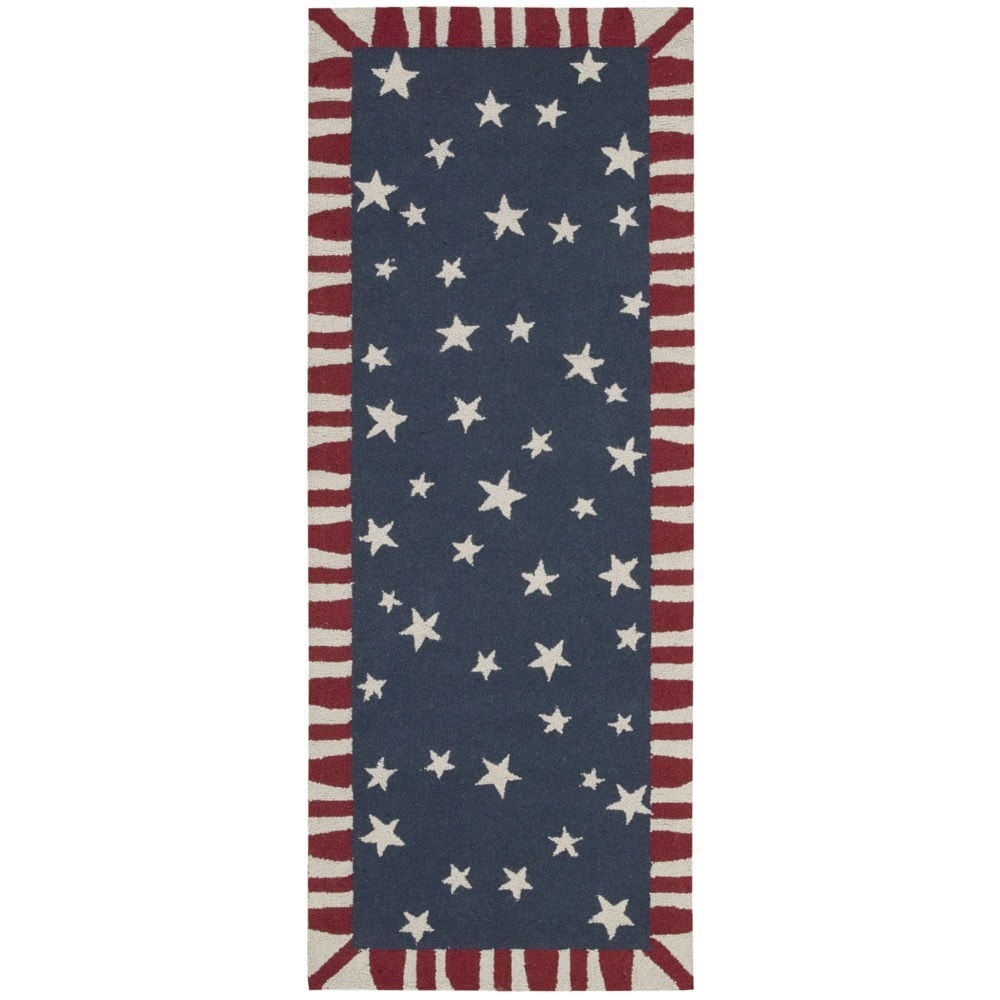 Nourison Country Heritage Navy Rug (23 X 11)