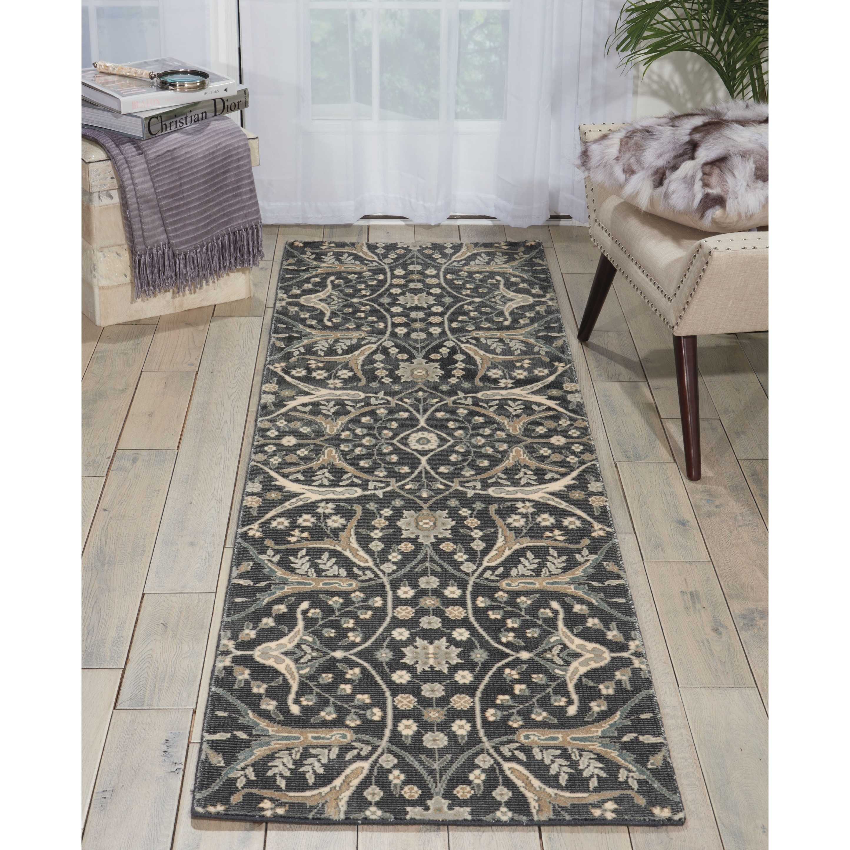 Nourison Luminance Graphite Rug (23 X 8)