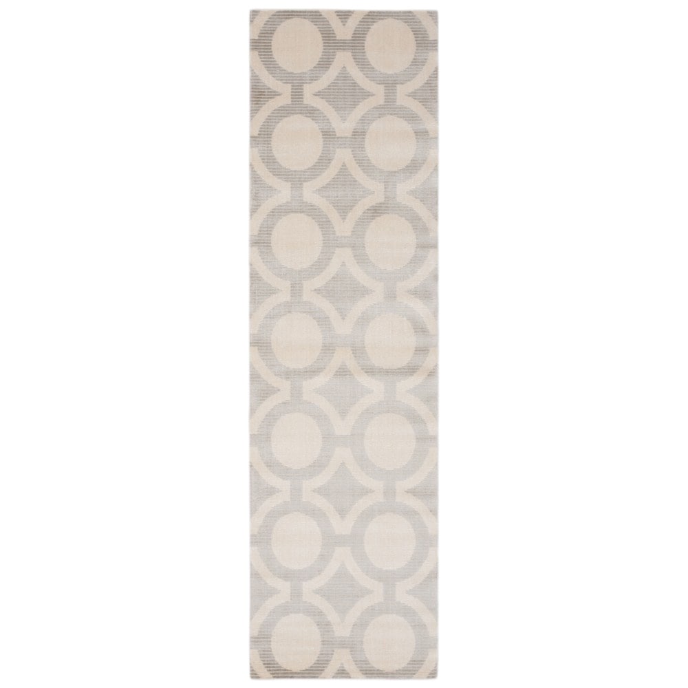 Nourison Luminance Cream Grey Rug (23 X 8)