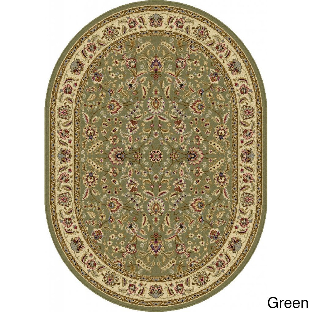 Lagoon Oval Traditional Area Rug (53 X 73)