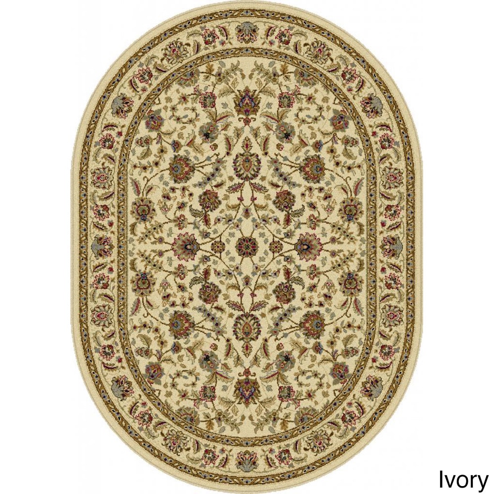 Lagoon Oval Traditional Area Rug (53 X 73)