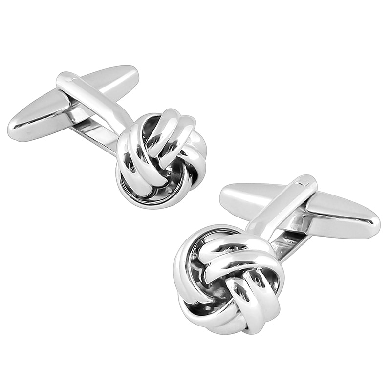 Basacc Silver Metal Elegant Cufflinks Bullet Back Closure For Professionals Suit