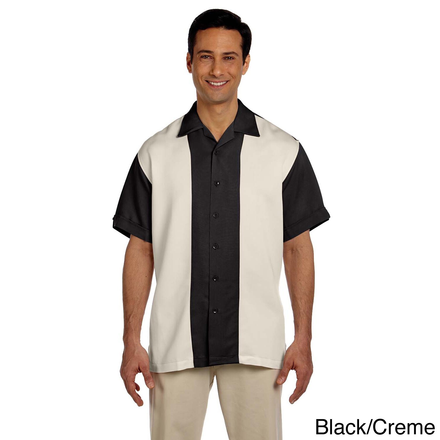 Mens Two tone Bahama Cord Camp Shirt