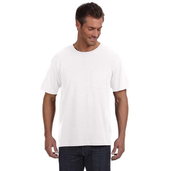 Shop Lat Men's Fine Jersey Pocket Undershirts (Pack of 12) - Free ...
