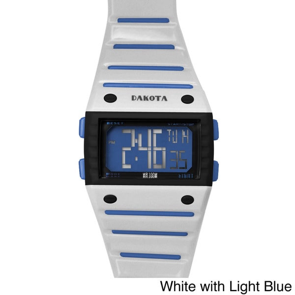 white color sports watch