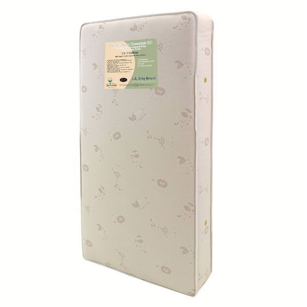 LA Baby Organic Essentials III 2 in 1 Breathe Safe Organic Mattress LA Baby Crib Mattresses