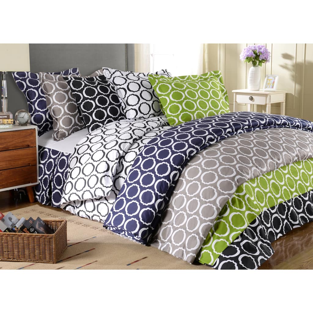 Superior Scroll Park Cotton Blend Duvet Cover Set