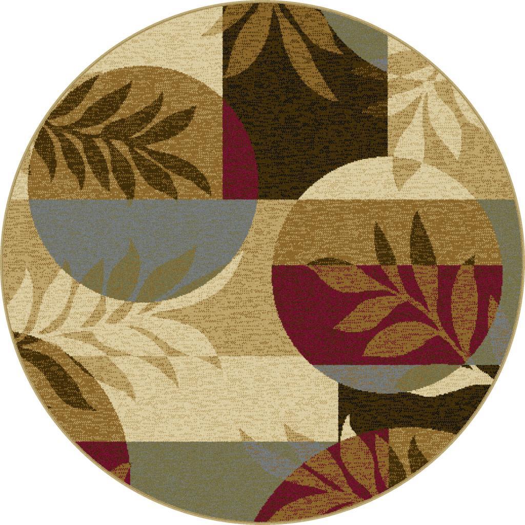 Lagoon Multi Contemporary Area Rug (710 Round)