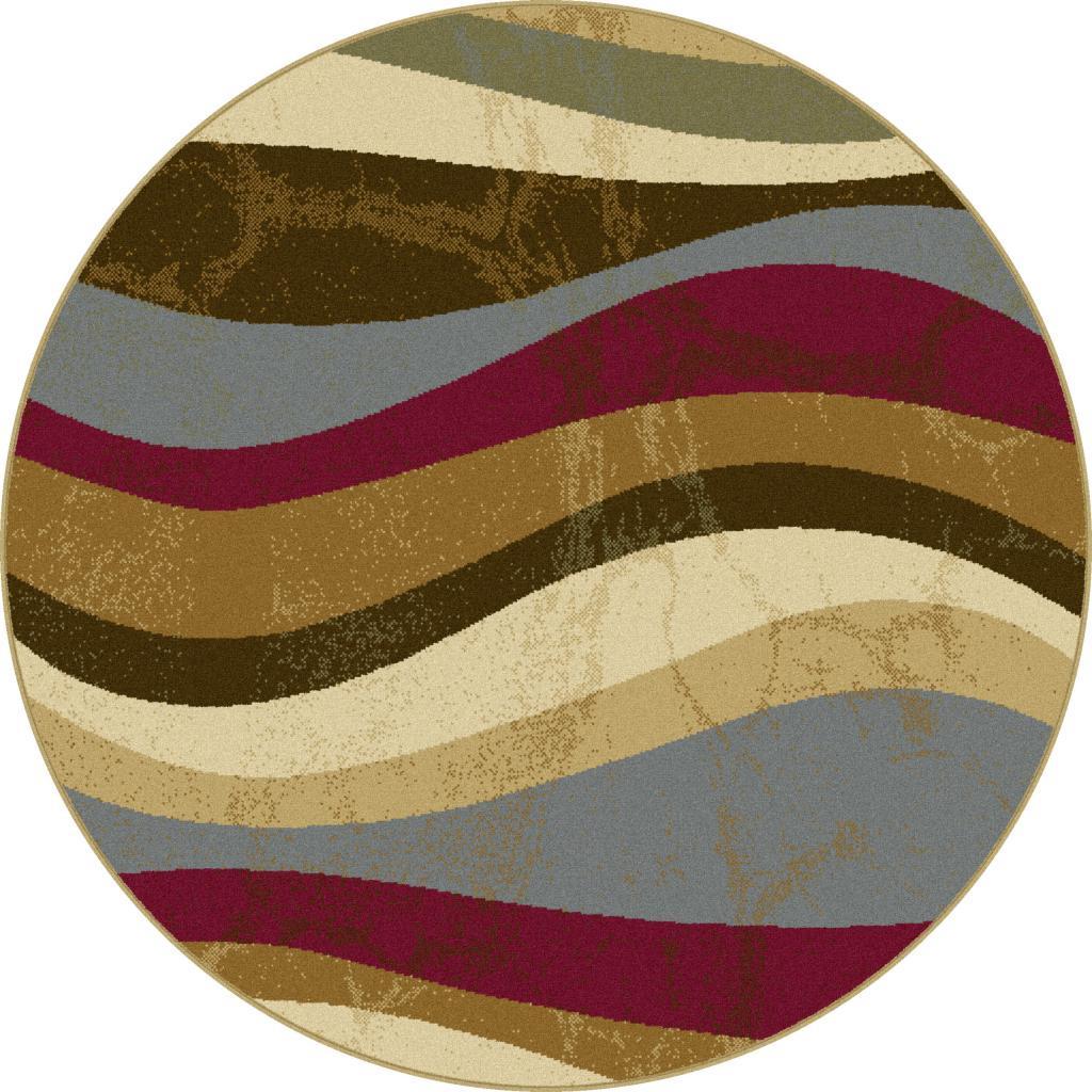 Lagoon Multi Contemporary Area Rug (710 Round)