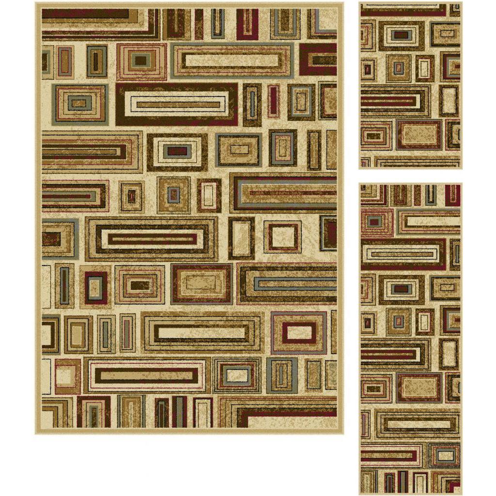 Lagoon Ivory Transitional Area Rug Set