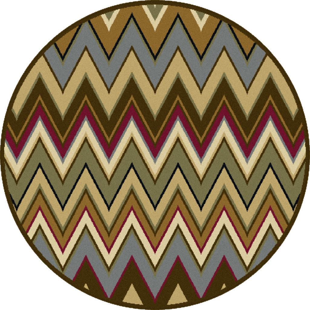 Lagoon Multi Transitional Area Rug (710 Round)