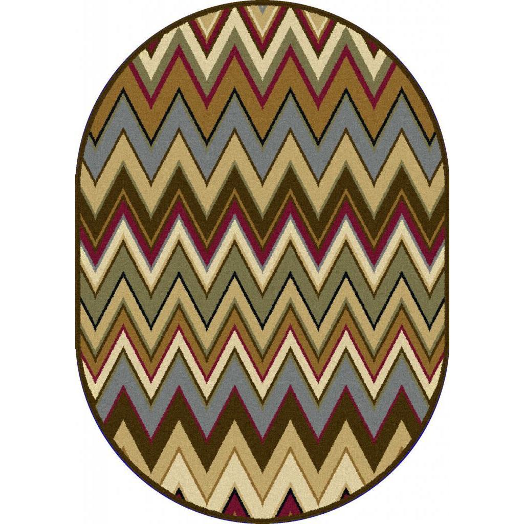 Lagoon Multi Oval Transitional Area Rug