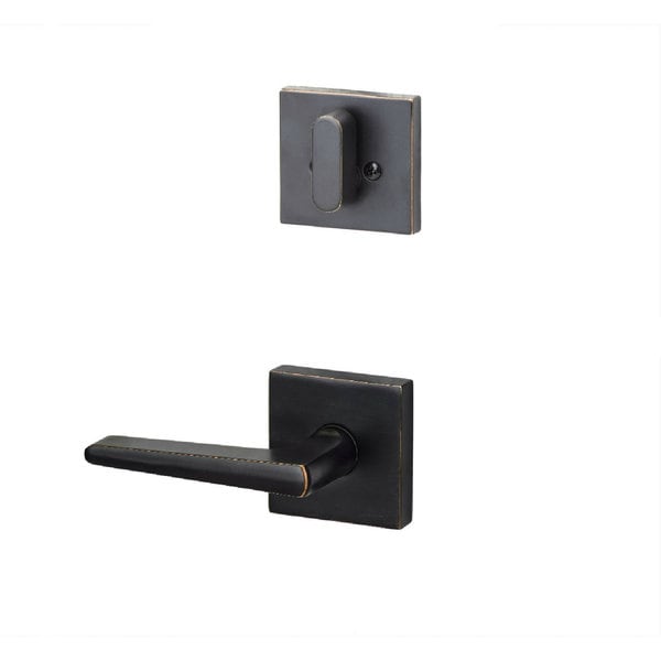 Sure Loc Bergen Vintage Oil rubbed Bronze Square Modern Doorknob