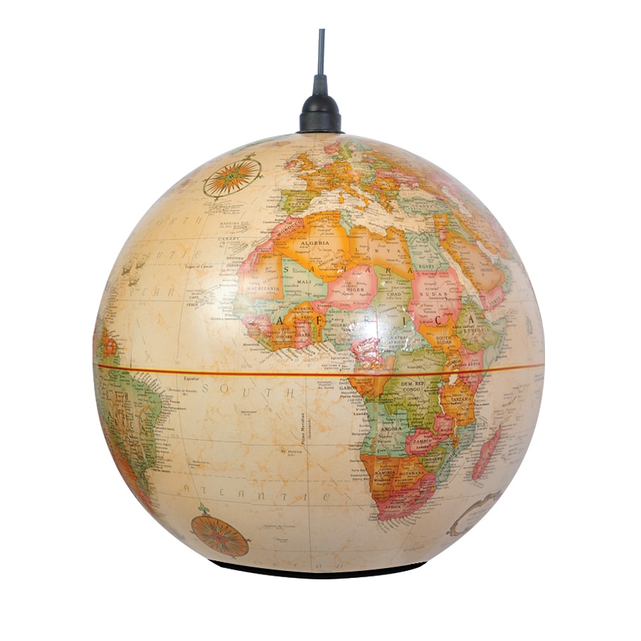 World Globe Antique Light