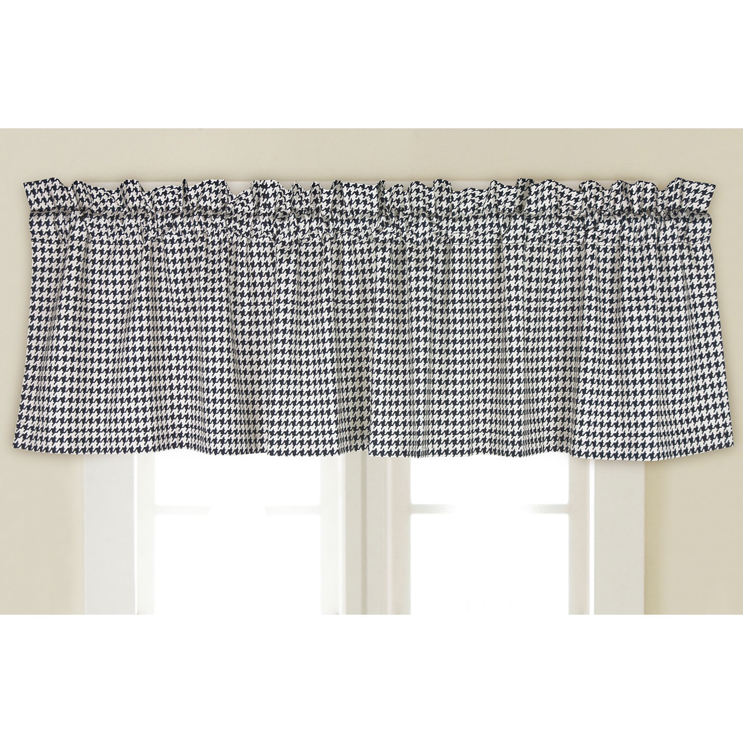 Rose Tree Houndstooth Window Valance