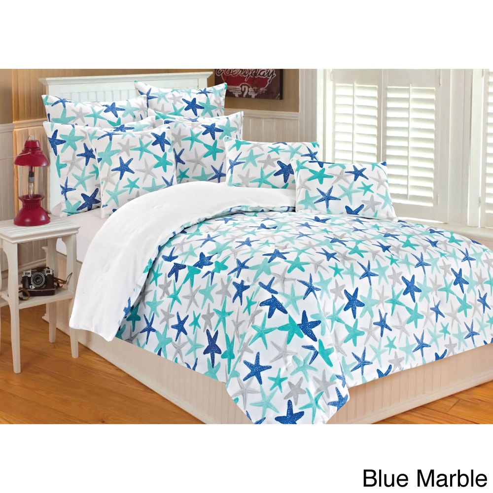 Atlantis Starfish Microplush 3 piece Comforter Set