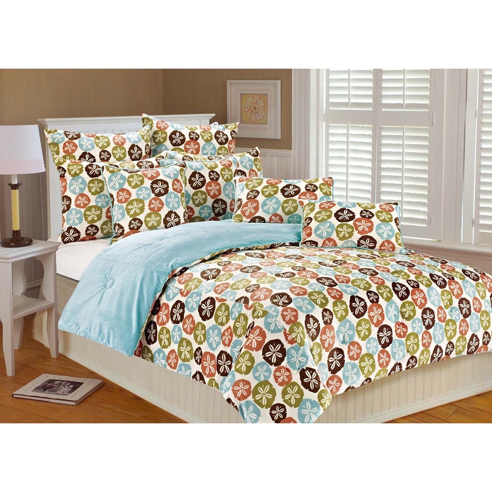 Microplush Sand Dollars 3 piece Comforter Set