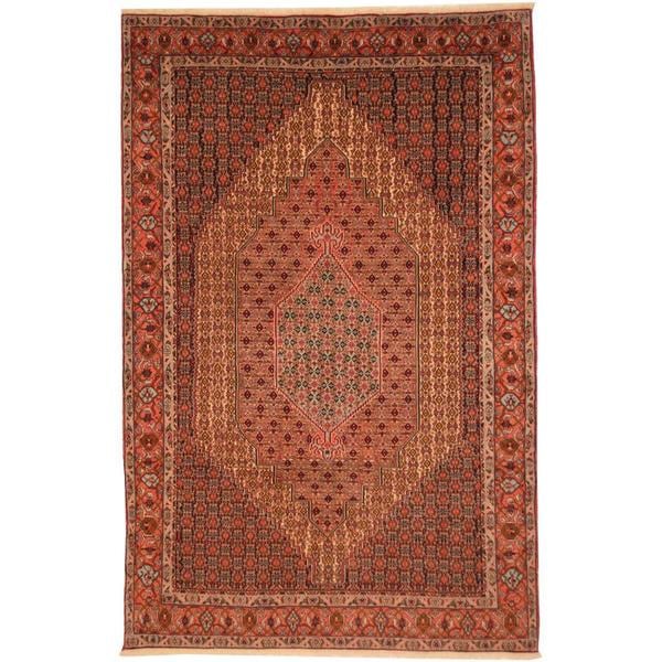 Handmade Herat Oriental Persian Moud Bidjar Wool Rug (Iran) - 6'7 x 10'