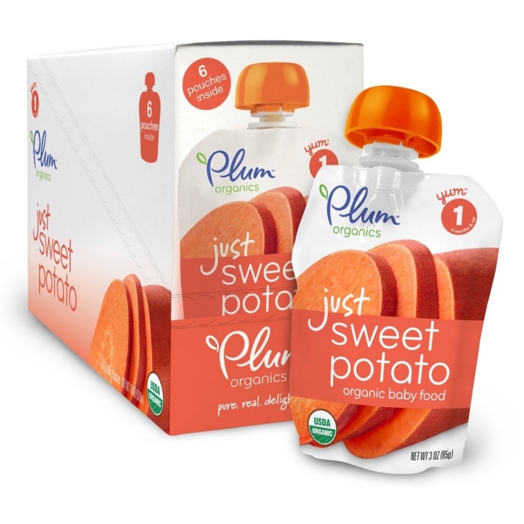 Plum Organics Just Veggies Sweet Potato Pouches (6 Pack)